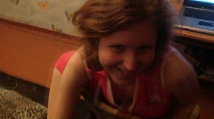 Lovely teen takes it waist high in the bathroom